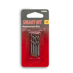 Starborn No.10 Smart-Bit Flat Head Drill Replacement Bits - 5 Pack