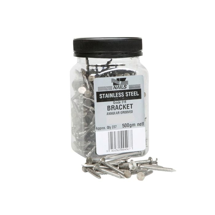 NZ Nails 45 x 3.3mm 500g 304 Stainless Steel Flat Head Nail