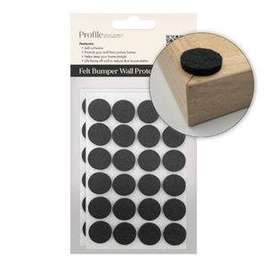 Black Felt Bumper Wall Protectors (48pk)