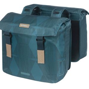 Basil Elegance Double Pannier Bag 40-49L Estate Blue Blue