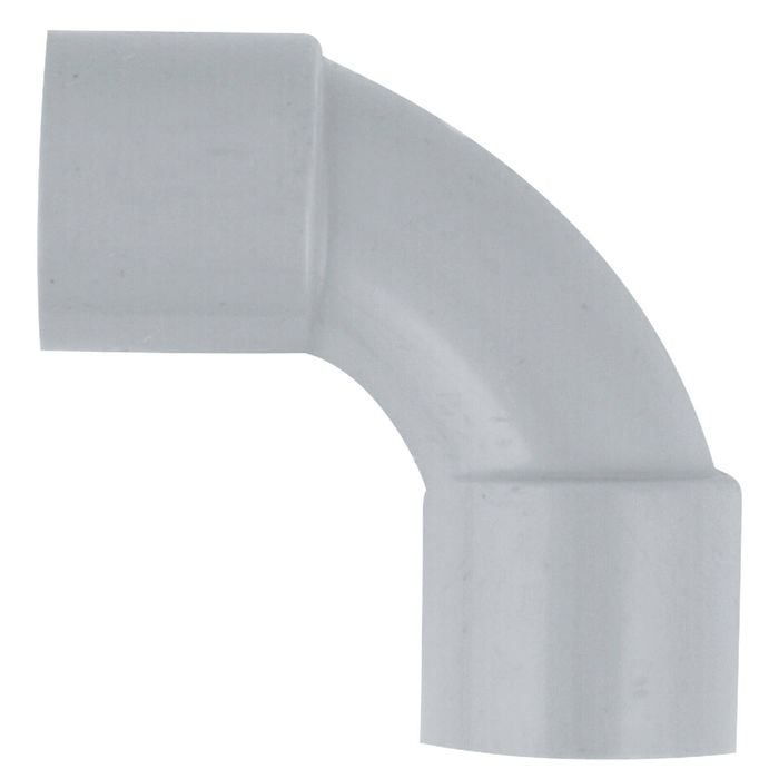 DETA 20mm Grey PVC Conduit 90° Elbow - 20 Pack