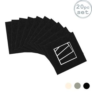 20x Picture Photo Mounts - To Fit Frame Size 4 X 4" For Image Size 2 X 2"