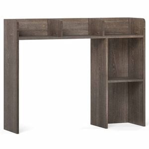 Costway Desktop Bookshelf Wood Display Rack Storage Organiser Office Grey