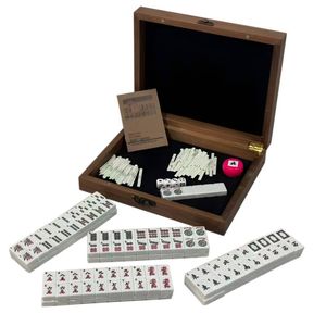 Mahjong Game with 144 Melamine Ivory Tiles