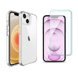 Icoverlover For Iphone 13 Mini Case + [2-pack] Glass Screen Protectors Clear