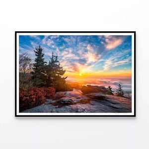 Mountains Sunrise  Print 100% Australian Made 120x90cm  (Poster)
