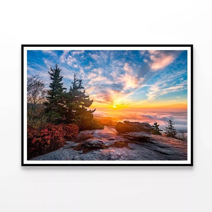 Mountains Sunrise  Print 100% Australian Made 120x90cm  (Poster)