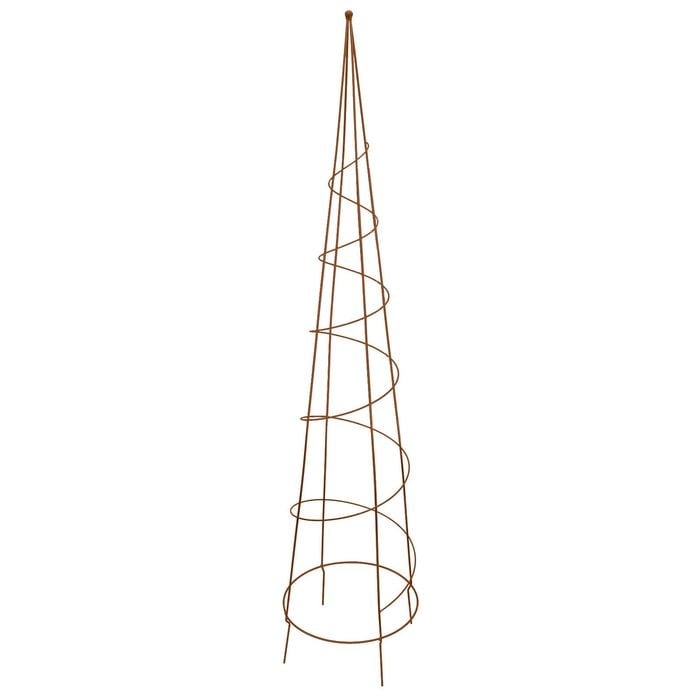 Jack 1.4m Rust Spiral Obelisk