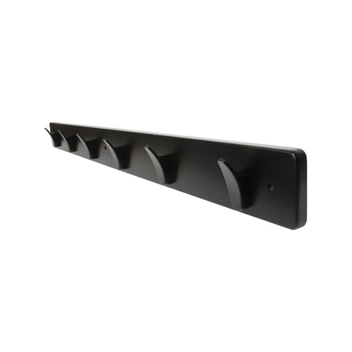 Adoored 6 Hook Black Nickel Deco Hook Rack