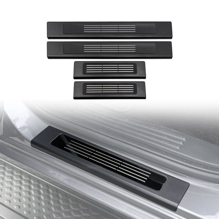AUSGO Door Sill Protector for Ford Everest 2015-Onwards ABS Scuff Plate Cover