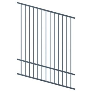 ProtectorAl 0350-1200W x 1500H Deep Ocean Flat Top Pool Fence Panel Raked Up to 15º