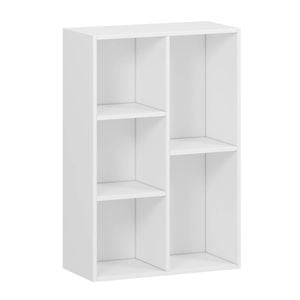 Practa 880mm White 5 Shelf Storage Unit