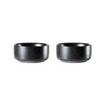 Alex Liddy Share Stoneware Dip Bowl Set of 2 11X5cm Black
