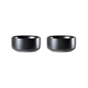 Share Stoneware Dip Bowl Set Of 2 11x5cm Black Alex Liddy