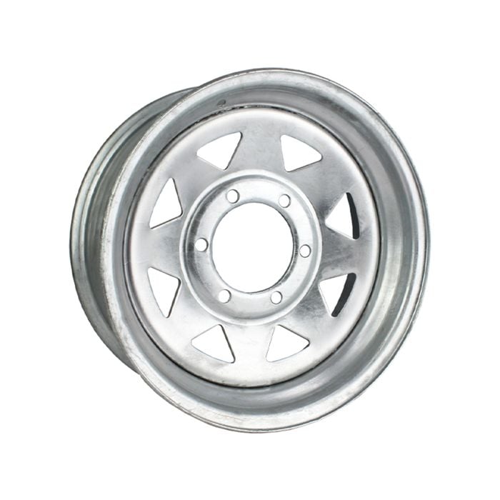 Sunrise Trailer 15" Sunraysia Steel Rim - Landcruiser 6 Stud, Galvanised - Wr6lc15g