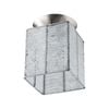 Verve 13cm Beaded Square Chrome Ella Batten Fix