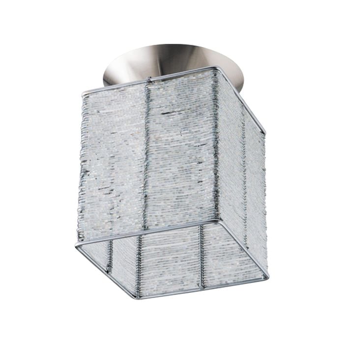 Verve 13cm Beaded Square Chrome Ella Batten Fix