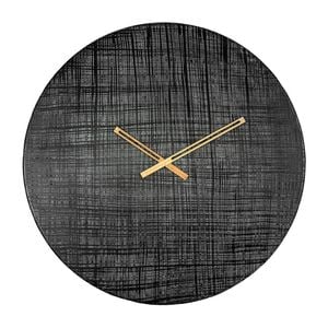 Ssh Collection Criss Cross 61cm Wide Round Wall Clock - Black