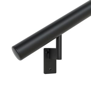 Promenaid Black Satin Handrail - Per Linear Metre