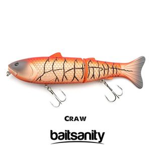 Baitsanity Antidote 190mm Slow Sinking Glide Bait Fishing Lure Craw