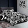 Luxor Double Dark Skull Design Cotton Soft Quilt/Doona/Duvet Cover  Set
