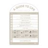 Designer Pool CPR Safety Sign Arch Beige