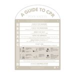 Designer Pool CPR Safety Sign Arch Beige