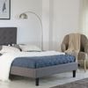 Istyle Alexis Button King Single Bed Frame Fabric Grey