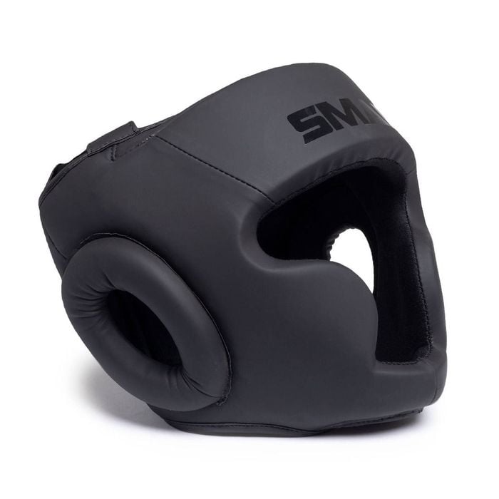 SMAI Triple Black Boxing Head Guard - Senior