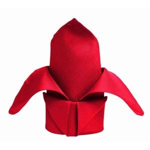 Just Party Linen Red Fabric Napkin - Pack of 5