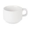 Olympia Stacking Coffee Cups Athena Porcelain White 200ml 7oz 24 Pack