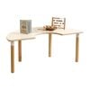 Jooyes U Shape Group Table - H58cm - Original Wood Colour, White | 120cm | Kids Table