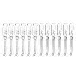 12pc Laguiole Silhouette 15.5cm Stainless Steel Pate Knife - Silver