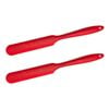 2x Butterie Silicone Kitchen/cooking Spatula Red Heat Resistant 24cm