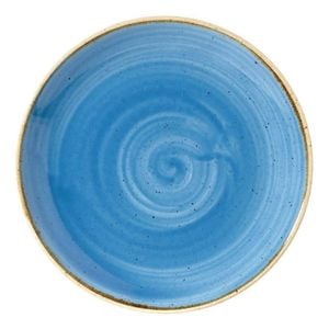 Churchill Round Coupe Plate Stonecast Cornflower Blue 165mm Ceramic Tableware