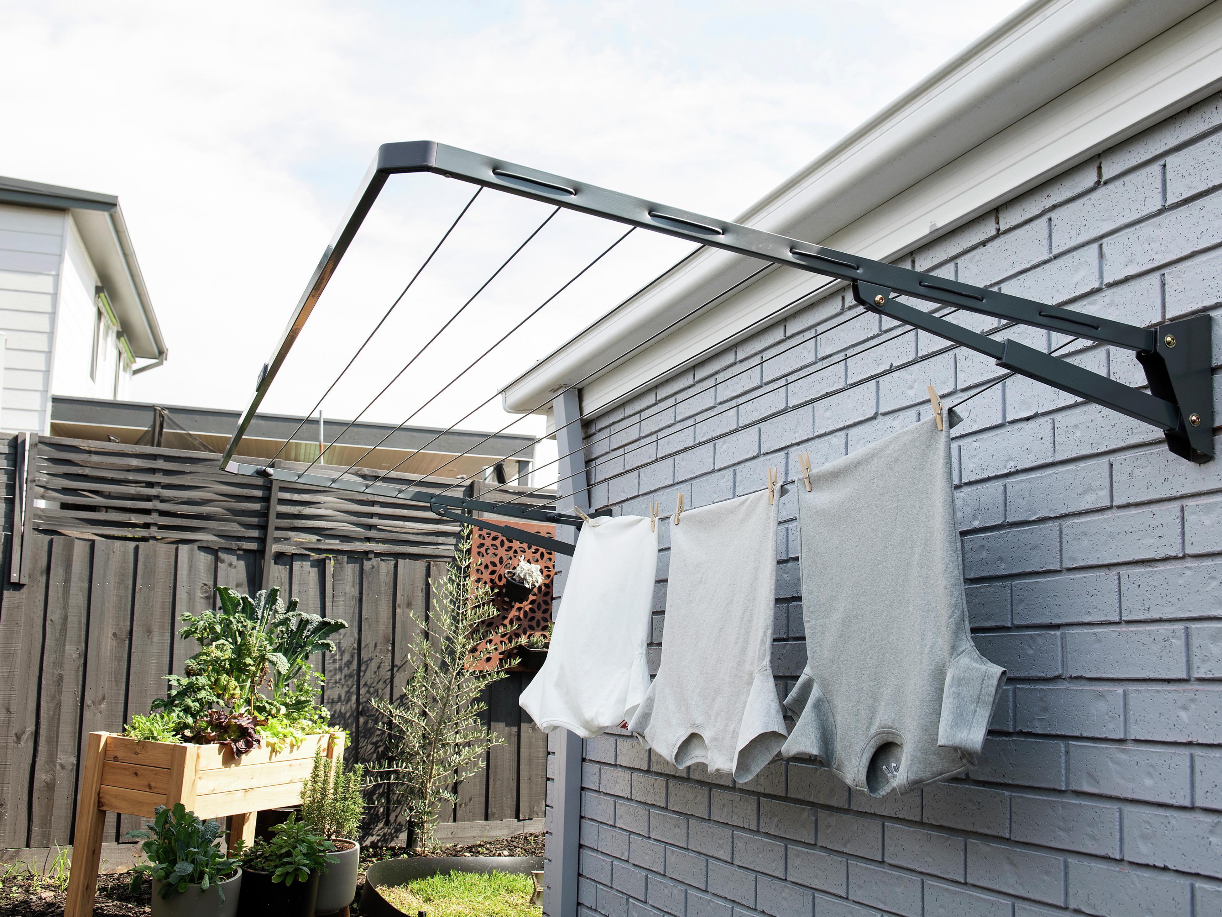 Wall mounted drying rack bunnings sale