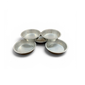 CESCO Round Silver Pie Tin Steel - Pack Of 5