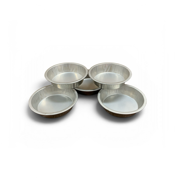 CESCO Round Silver Pie Tin Steel - Pack Of 5