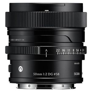 Sigma 50mm f/2 DG Contemporary Lens - Sony E-Mount Black