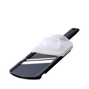 Ceramic Julienne Mandolin Slicer with Handguard - Black
