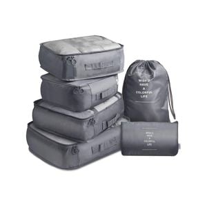 6 Piece Travel Bags Travel Storage Bags Luggage Storage Bags Clothes Packing Bags
