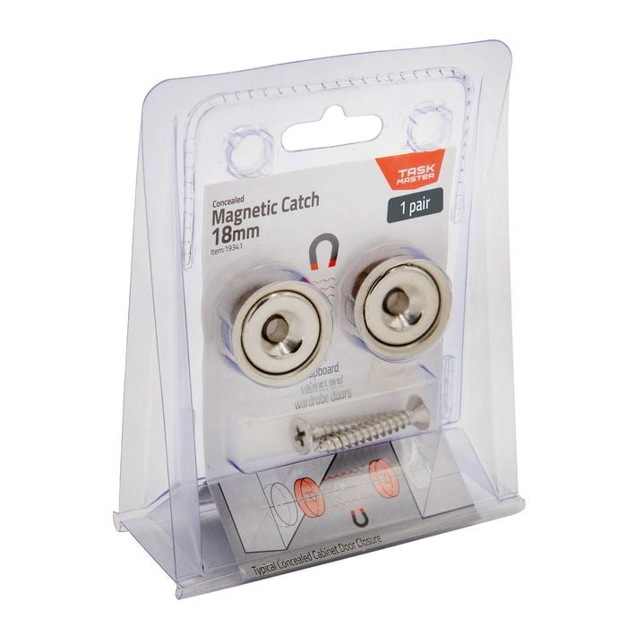 Taskmaster 18mm Magnetic Catch Concealed - 1 Pair - 18mm