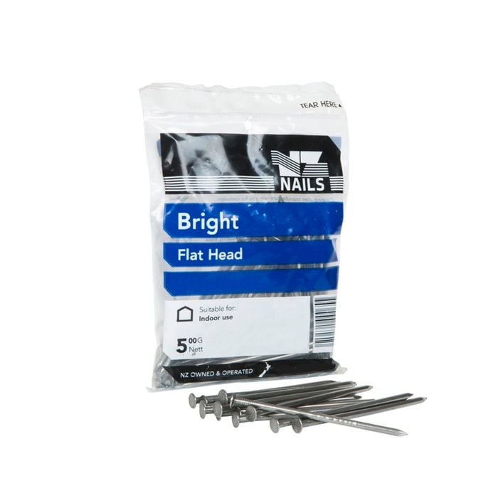 NZ Nails 75 x 3.15mm 500g Bright Steel Flat Head Nail