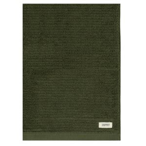 Esprit 800GSM Porto Cotton Ribbed Bathroom Bath Mat 50x80cm Olive Khaki Green