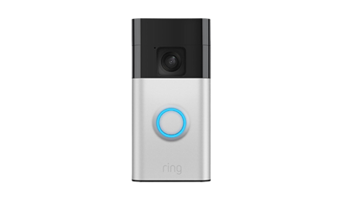 Ring Satin Nickel Battery Video Doorbell