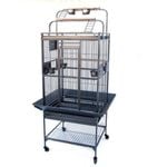 Flyline Grey Palace Play top Bird Cage 10mm Bar Space Parrot Aviary Play Top Cage Small Birds