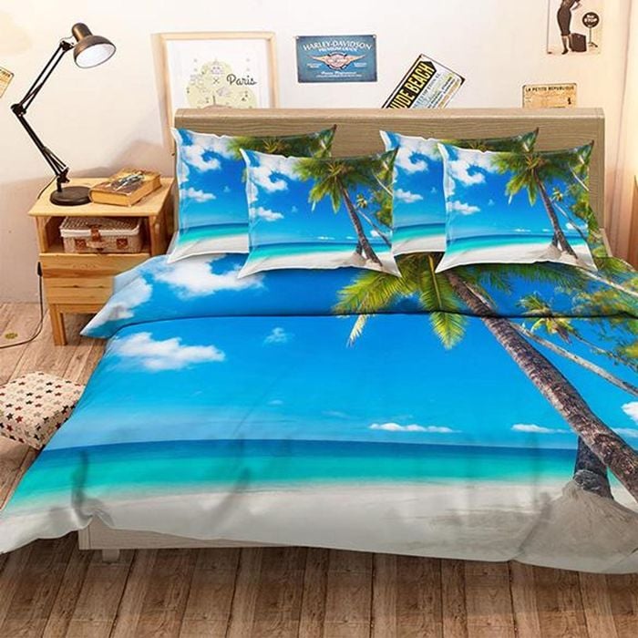 3D Beach Scenery 76 Bedding Set Pillowcases Quilt Duvet Cover Set Queen King