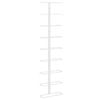 vidaXL Wall-mounted Wine Rack for 9 Bottles White Iron Drinking Bottle Holder