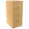 Lugna 1024 x 450 x 580mm Sand 4 Drawer Ready To Assemble Unit