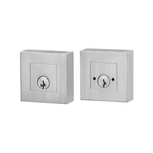 Lemaar Satin Chrome Flat Square Double Cylinder Deadbolt